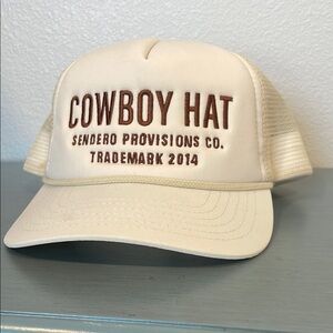Sendero Provisions Co. Cream Trucker Hat purchased from Free People